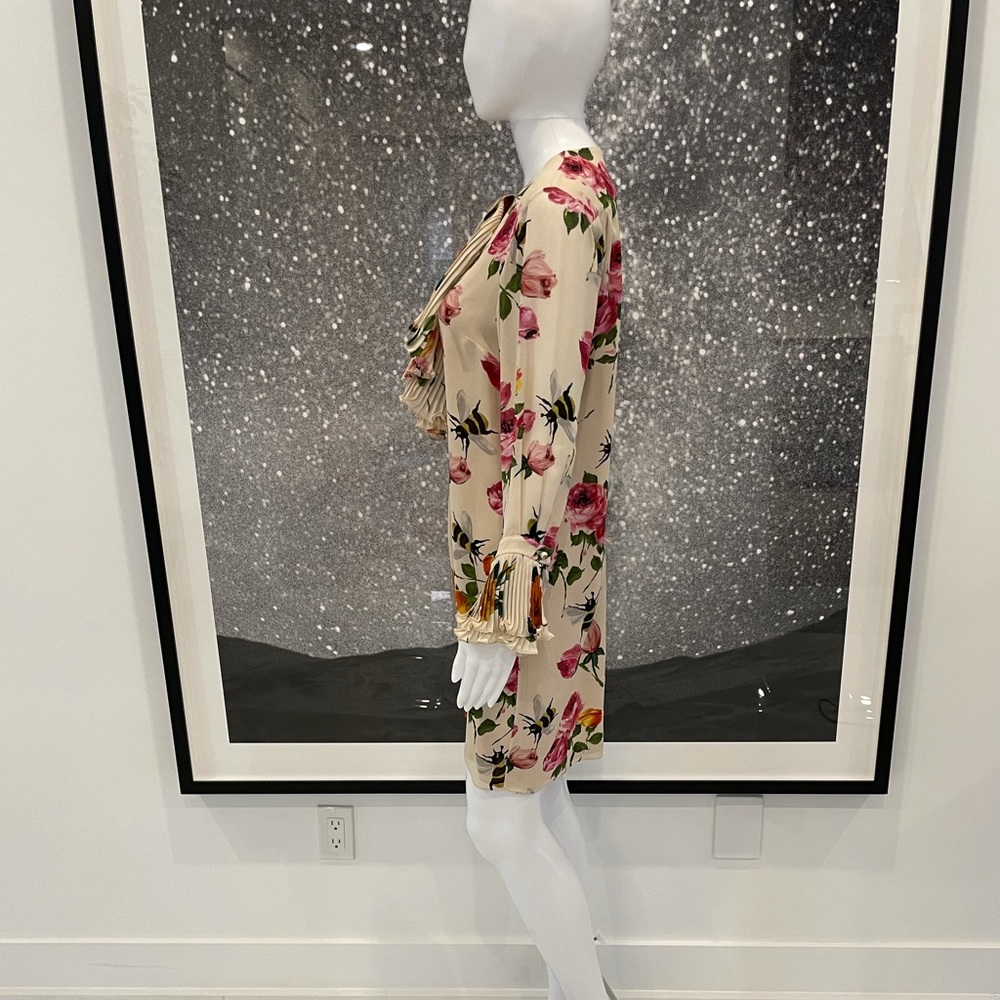 Gucci Roses and Bees Silk Shift Dress - Picture 6 of 15